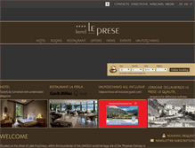 Tablet Screenshot of hotel-le-prese.com